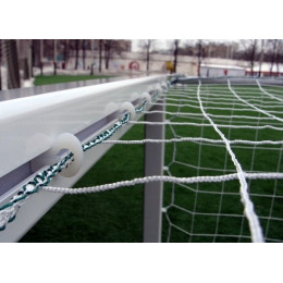 Ворота юниорские алюминиевые 5х2 м, профиль 80х80 мм (разборные, футбольные)