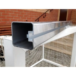 Ворота юниорские алюминиевые 5х2 м, профиль 80х80 мм (разборные, футбольные)