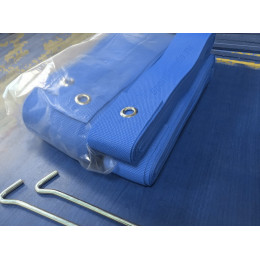 Разметка площадки для волейбола 9х18м - голубой цвет (ленты)